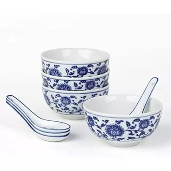 Holst Porzellan Набор фарфоровых мисок для риса с китайской ложкой 8 предметов Holst Porzellan