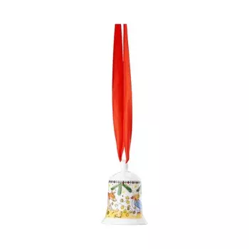 Hutschenreuther Елочное украшение колокольчик 5 см Dog/Bird Christmas Collectors Edition 2024 Hutschenreuther