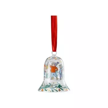 Hutschenreuther Елочное украшение колокольчик 7 см Christmas Collectors Edition 2024 Hutschenreuther