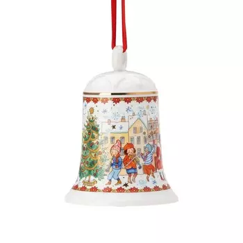 Hutschenreuther Елочное украшение колокольчик "Рождественские мелодии" 12,2 см Christmas Collectors Edition Hutschenreuther