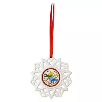 Hutschenreuther Елочное украшение звезда 7,8 см Bird Christmas Collectors Edition 2024 Hutschenreuther