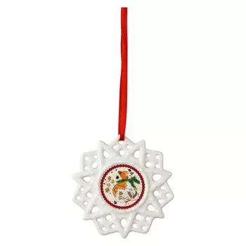 Hutschenreuther Елочное украшение звезда 7,8 см Cat Christmas Collectors Edition 2024 Hutschenreuther