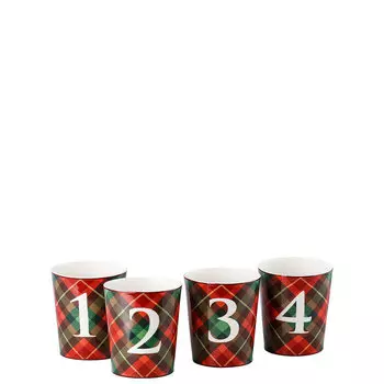 Hutschenreuther Набор подсвечников 4 предмета 7 см Cozy Winter Hutschenreuther