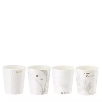 Hutschenreuther Набор подсвечников 4 предмета 8 см Merry Christmas Hutschenreuther