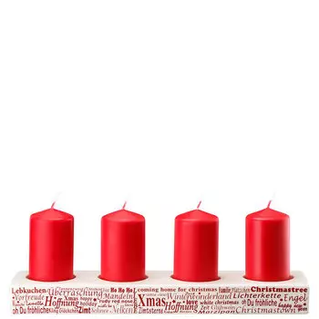 Hutschenreuther Подсвечник Адвент с 4 свечами 32,5 x 8 см Merry Christmas Hutschenreuther