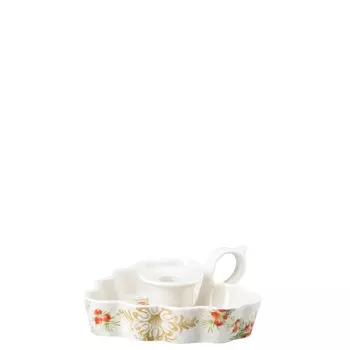 Hutschenreuther Подсвечник с ручкой сердце 16 см Winterromance decorated Hutschenreuther