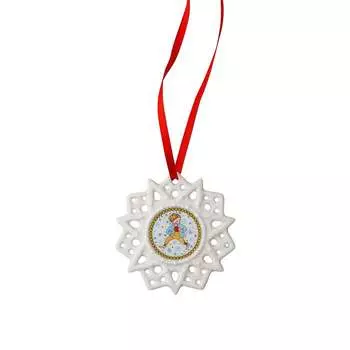 Hutschenreuther Рождественская декорация звезда Мальчик в снегу 7,5 см Sammelkollektion 19 Hutschenreuther