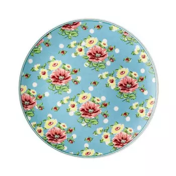 Hutschenreuther Тарелка «Цветы» бирюза 22 см Springtime Hutschenreuther