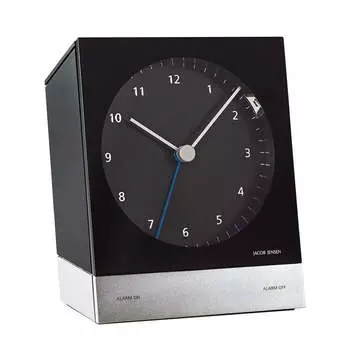 Jacob Jensen Будильник с радио 12,6 х 4,5 х 10,3 см, черный Jacob Jensen