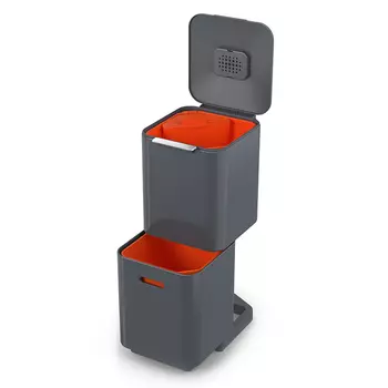 Joseph Joseph Контейнер для мусора с двумя баками 40 л графит Totem Compact Joseph Joseph