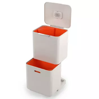 Joseph Joseph Контейнер для мусора с двумя баками 60 л белый Totem Compact Joseph Joseph