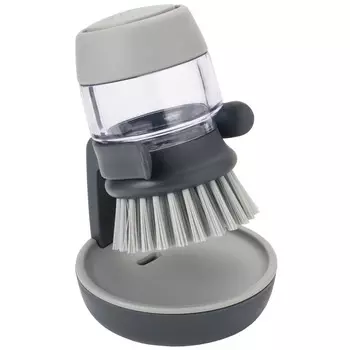 Joseph Joseph Щетка для мытья посуды с дозатором моющего средства серая Palm Scrub Joseph Joseph