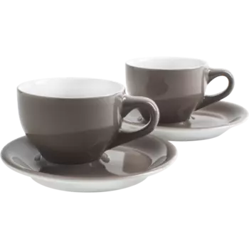 Kahla Кофейная пара для капучино 0,23 л набор на 2 персоны Caf Sommelier Taupe Kahla