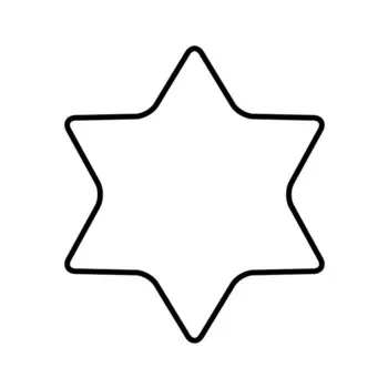 Kaiser Формочка для печенья металлическая шестиконечная звезда 8 см Kaiser