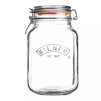 Kilner Банка квадратная 1,5 л прозрачная Clip Top Kilner