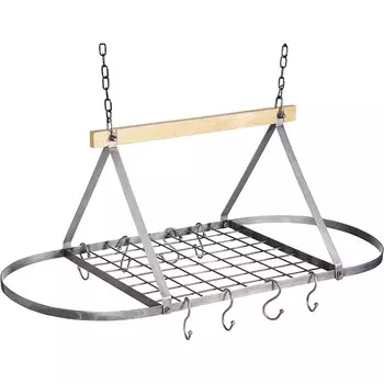 Kitchen Craft Подвесная полка-держатель для кухонных принадлежностей Kitchen Craft с 8-ю крючками, 80.5 x 40 x 32.5 см