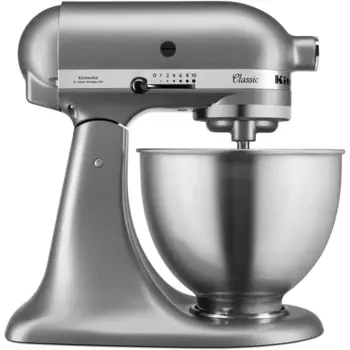 KitchenAid Кухонный комбайн 4.3 л, 1850 Вт, 10 скоростей, серебристый 5K45SSESL KitchenAid