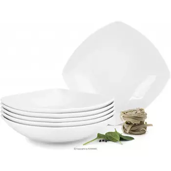 Konsimo Набор глубоких тарелок 20 x 20 см 6 предметов Carlina Konsimo
