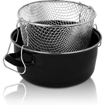 KRGER Кастрюля для картофеля фри со вставкой для сита 24 см KRGER