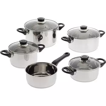 KRGER Набор кастрюль из нержавеющей стали 5 предметов KRGER