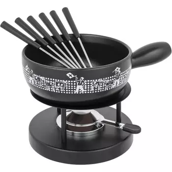 Kuhn Rikon Набор для фондю 2,1 л, черный KUHN RIKON