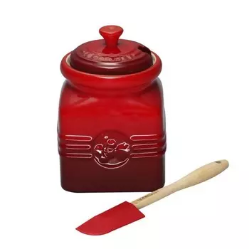 Le Creuset Банка для джема с ложкой-скребком 0,45 л Cerise Le Creuset