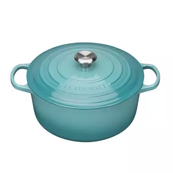 Le Creuset Кастрюля / жаровня с крышкой 24 см, бирюзовый Signature Le Creuset