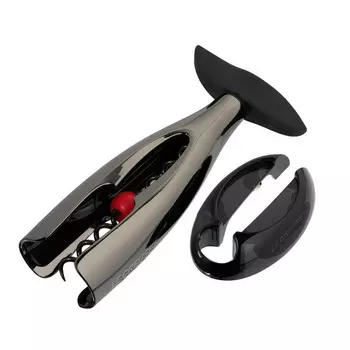 Le Creuset Набор для вина: Штопор и обрезатель фольги GS-300B, черный Le Creuset