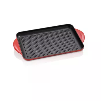 Le Creuset Сковорода-гриль прямоугольная 32х22 см, красная Cerise Le Creuset