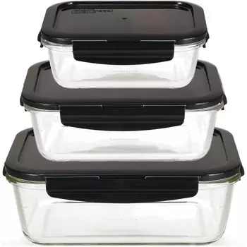 LocknLock Набор стеклянных контейнеров 3 предмета LOCK & LOCK