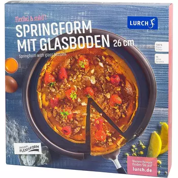 Lurch Разъёмная форма со стеклянным дном 26 x 6 см, коричневая Lurch