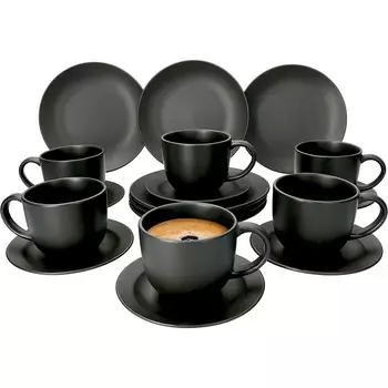 MamboCat Кофейный сервиз MamboCat Lampart Nero 18 предметов на 6 персон