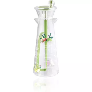 Mastrad Ёмкость для приготовления соусов с венчиком, пластиковая, прозрачная, 20 x 7,8 x 7,8 см mastrad