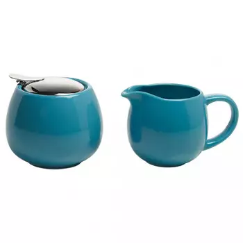 Maxwell & Williams Молочник и сахарница набор 2 предмета бирюзовый, в подарочной упаковке InfusionsT Maxwell & Williams
