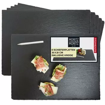Moritz & Moritz Набор из 6 сервировочных тарелок с меловым карандашом 30 х 20 см Moritz & Moritz
