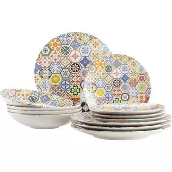 MSER Набор столовой посуды на 4 человека 12 предметов Amarante Series MSER