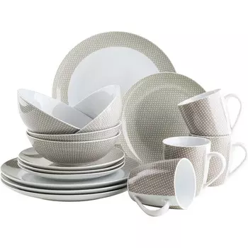 MSER Набор столовой посуды на 4 человека 16 предметов Kitchen Time II MSER