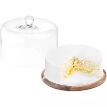 Navaris Тарелка для торта со стеклянной крышкой 28 см Navaris
