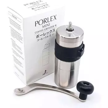 Porlex Ручная мини-кофемолка Porlex Mini II из нержавеющей стали, 20 г, серебристая