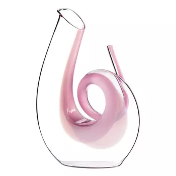 Riedel Декантер Curly pink 1400 мл, хрусталь, ручная работа, Riedel
