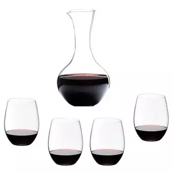 Riedel Декантер и набор бокалов, 5 предметов, бессвинцовый хрусталь, O, Riedel, Riedel