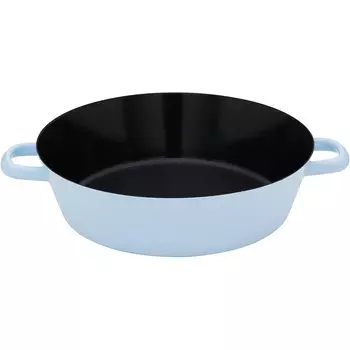 RIESS Блюдо для запекания 2.8 л 28 см, эмалированное, синее Riess 0386-028