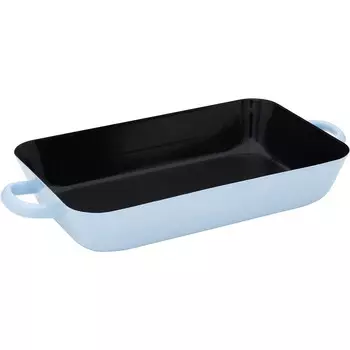 RIESS Блюдо для запекания 40.5 x 20.6 x 6 см, эмалированное, голубое Riess 0458-022