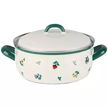 RIESS Кастрюля 1 л 16 см, эмалированная, с рисунком Riess 0169-049