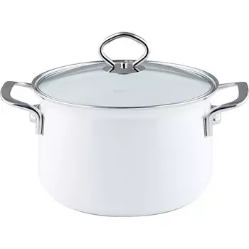 RIESS Кастрюля 3.5 л 20 см, эмалированная, белая Riess 0653-033