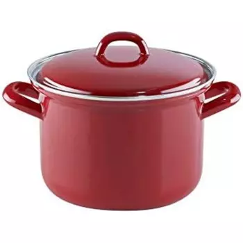 RIESS Кастрюля 3.5 л 20 см, эмалированная, красная Riess 0124-030
