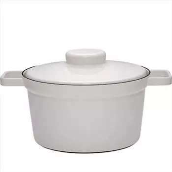 RIESS Кастрюля 3.5 л 24 см, эмалированная, светло-серая Riess 2106-211