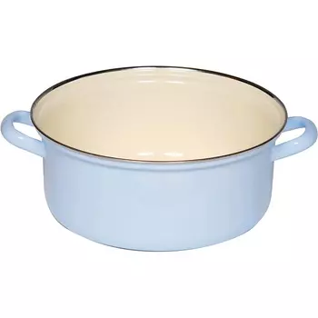RIESS Кастрюля без крышки 24 см 4 л, эмаль, голубая Riess 0282-006