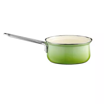 RIESS Кастрюля для соуса 1 л 16 см, эмалированная, зеленая Riess 0680-036