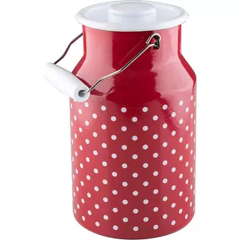 RIESS Кувшин для молока 2 л, эмалированный, красный Riess 0311-077